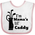 thumbnail image 3 of Inktastic I'm Mama's Lil' Caddy Golf for Kids Boys or Girls Baby Bib, 3 of 4
