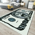 thumbnail image 3 of Dreammotif Colorful Modern Money Rug, Large Area Rug, Game Room Decor, Living Room, Bedroom Decor For Teens, Durable, Stylish, 3 of 8