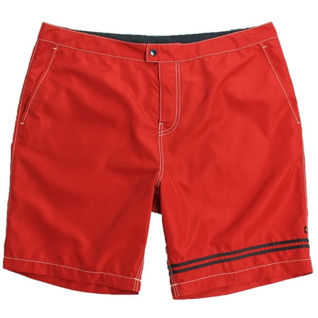 New New Mens Nautica Quik Dry Red Colorblock Swim Trunks Board Size 40W 5199-4