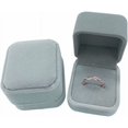 thumbnail image 1 of Jinsinto 2 pieces of flannel ring box (grey),, 1 of 5