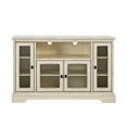 thumbnail image 4 of Walker Edison 52" Highboy Style Wood TV Stand - Antique White, 4 of 4