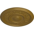 thumbnail image 3 of Ekena Millwork 16 1/8"OD x 3/4"P Tyrone Ceiling Medallion (Fits Canopies up to 6 3/4"), Hand-Painted Gold, 3 of 6
