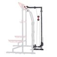 thumbnail image 1 of Sunny Health & Fitness Lat Pull Down Attachment Pulley System for Power Racks – SF-XF9927, 1 of 6