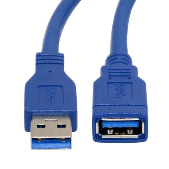 CY USB 3.0 Type-A Male to Female Extension 1.0M Cable Blue 100cm