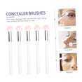 thumbnail image 3 of 5Pcs concealer brush glitter eyeshadow brush eye primer brush eyeshadow sponge brush eyeshadow smudge brush mini makeup sponge Makeup Tool wooden handle cosmetic applicator brush, 3 of 5