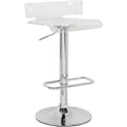 thumbnail image 1 of ACME Rania Swivel Adjustable Bar Stool in Clear, 1 of 2