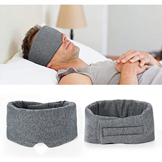 Antifaz para dormir liwang, algodón opaco, ajustable, viajes, siesta, yoga