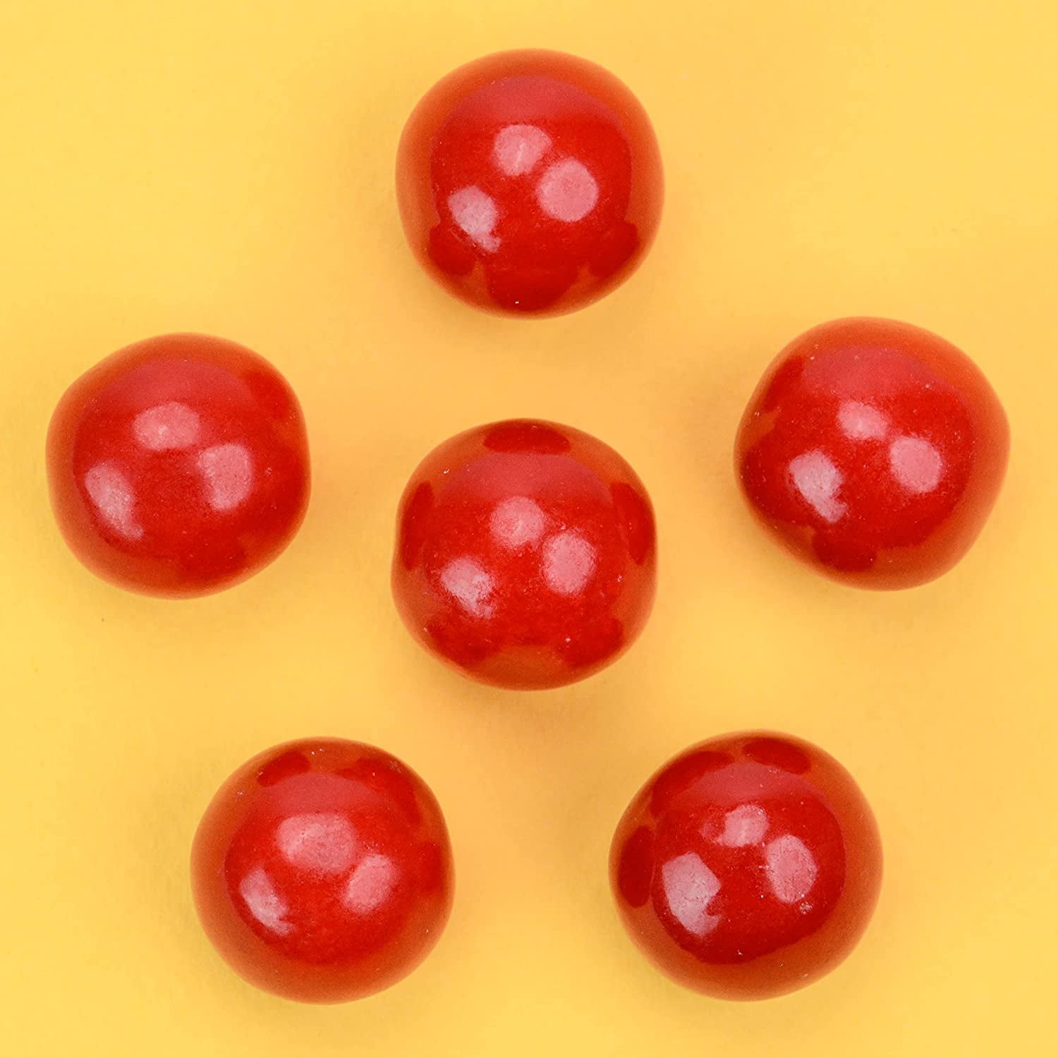 BAYSIDE CANDY GUMBALLS REALLY!! CHERRY BUBBLE GUM 25mm or 1 inch , 2LBS