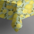 thumbnail image 5 of Yellow Lemon Fruit Slices LightGreen Pattern Square Tablecloth,Waterproof Square Table Cover,Wipeable Spillproof Washable Table Cover for Home Kitchen Party Decor 52"x52"(132x132cm), 5 of 6