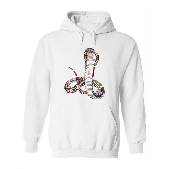 Cobra Snake With Patterns Hoodie Women -Image by Shutterstock, Female XX-Large