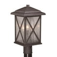 thumbnail image 1 of Vaxcel International T0481 Luminaire de Poteau Extérieur Maxwell de 9 Po en Fer Rouillé, 1 of 1
