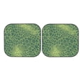 thumbnail image 6 of Multi-Size 2pce Car Front Glass Visor Collapsible Sunscreen No Odor Comfortable For Most Cars Suv Trucks Snake Skin Print Style Lightgreen_4, 6 of 7