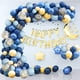 thumbnail image 5 of Kit de arco de globos azul marino - Kit de guirnalda de globos azul marino y dorado de 133 piezas con globo de confeti dorado, 5 of 5