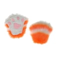 thumbnail image 5 of fenteer Cat Claw Gloves Mittens Animal Claws Costume Gloves Fingerless Gloves Kitten Paw Orange, 5 of 8