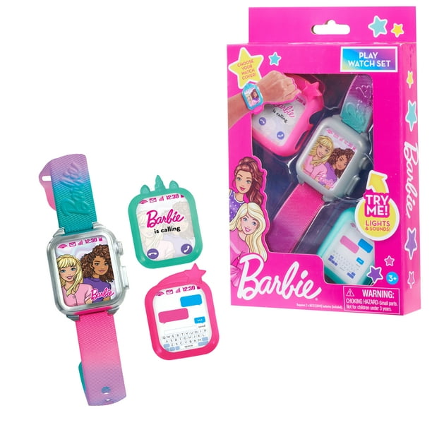 Barbie Electronic Toy Smart Watch with Lights, Sounds, and 2 Covers, Unicorn or Shooting Star, Kids Toys for Ages 3 Up, Gifts and Presents - Walmart.com