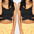 thumbnail image 1 of Sexy mujer recorte Bustier Bralet Crop Top corsé chaleco blusa tanque S, 1 of 6