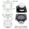 thumbnail image 5 of 2 Pcs 47mm Full Range Speaker 4 Ohm 15W Portable Speaker Audio Home Theater, 5 of 5
