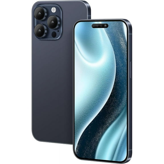 Non-Working Replica Realistic Pretend Play Phones Dummy Display Phone Model for Phone 15 Pro max Fake Model Phone Baby Cell Phone Toy (for 15 Promax Blue Colorscreen)