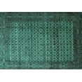 thumbnail image 1 of Ahgly Company Indoor Rectangle Persian Turquoise Blue Traditional Area Rugs, 2' x 5', 1 of 4