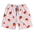 thumbnail image 5 of Goofa Strawberry Printed Mens Swim Trunks Summer Quick Dry Short Beach Swimwear Bathing Suits-Small, 5 of 9