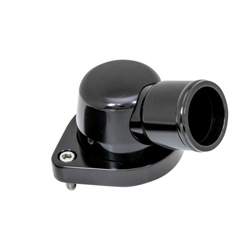 Ls Thermostat Housing 15 Degree Swivel, Black