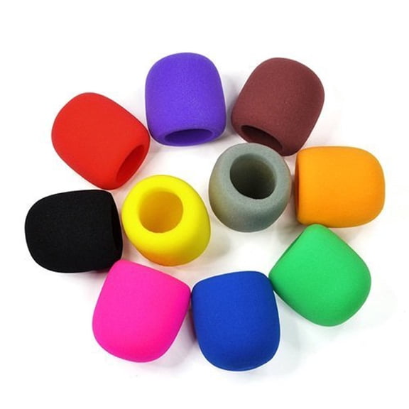 Microphone Stage Foam Cover Handheld Windscreen 10PC Karaoke DJ Accessories 10PCS