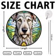 thumbnail image 2 of 89Bloom Irish Wolfhound Window Hanging Stained Glass, Irish Wolfhound Suncatchers for Windows Stained Glass, Stained Glass Dog suncatcher, Dog Stained Glass, 2 of 7