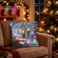 thumbnail image 6 of Xuniizn Christmas Pillow Covers 18x18 inch Xmas Decorations Soft Plush Faux Fur Wool Christmas Throw Pillow Cases Winter Holiday Decor for Sofa Living Room, 6 of 7