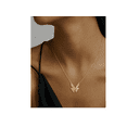 thumbnail image 4 of Collar Xtellar dorado Con Dije De Mariposas Oro 18k Para Mujer, 4 of 4