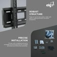 thumbnail image 4 of ELG FIX400 Fixed TV Wall Mount Bracket for 32–77 in TVs, Slim Low-Profile Steel, VESA 400x400, Supports up to 110 lb, 4 of 8