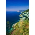 thumbnail image 2 of Bishop, Russ 17x24 Gold Ornate Wood Framed with Double Matting Museum Art Print Titled - The Ligurian Sea from the Sentiero Azzurro (Blue Trail) near Vernazza-Cinque Terre-Liguria-Italy, 2 of 4