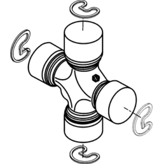 SPICER U-JOINTS 5-3254X Fits select: 2002-2009 CHEVROLET TRAILBLAZER, 1999-2003 CHEVROLET S TRUCK