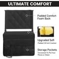 thumbnail image 5 of Wide Padded Portable Folding Comfort Stadium Chair with Shoulder Strap for Football Baseball Games, Stadium Seats for Bleachers with Back Support, Bleacher Seats with Backs and Cushion, 5 of 9