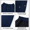 thumbnail image 3 of ZHANGDER Boys Sweatpants Teen Boys Baggy Barrel Pants Wide Leg Open Bottom Pants with Pockets Casual Streetwear, 3 of 6