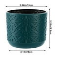 thumbnail image 3 of Qocolhg Orchid Pot with Holes Ceramic Plant Pots Indoor Outdoor Flower Pots for Repotting with Drainage and Saucer 4 Inch Breathable Slotted Orchids Planter (Blue), 3 of 6