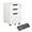 White, variant on MIIIKO 3 Drawer Filing Cabinet with Lock, Metal Vertical File Cabinets for Home Office, Full Assembled File Cabinets Under Desk, Letter/Legal/A4 File Folders Storage