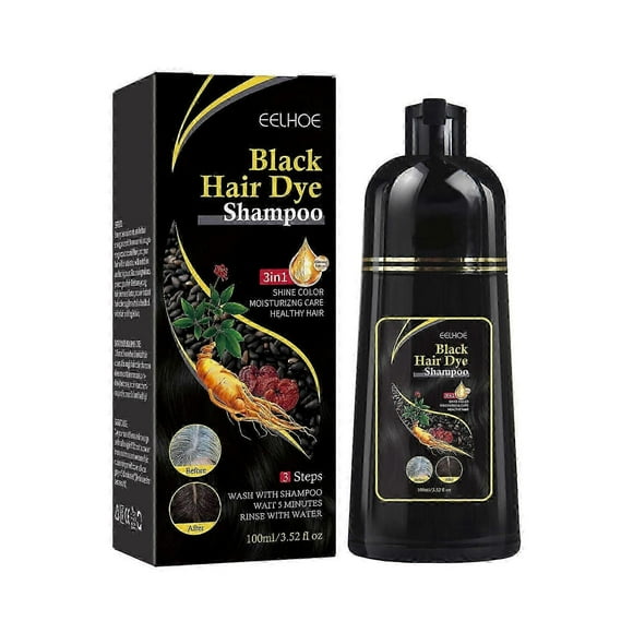 Natural Herbal Instant Hair Dye Shampoo For White Hair Coloring