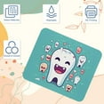 thumbnail image 3 of Tooth Printed Desk Mat Mousepad, Non-Slip Rubber Bottom, 8.3x9.8 Inch, Suitable for Office and Gaming, 3 of 6
