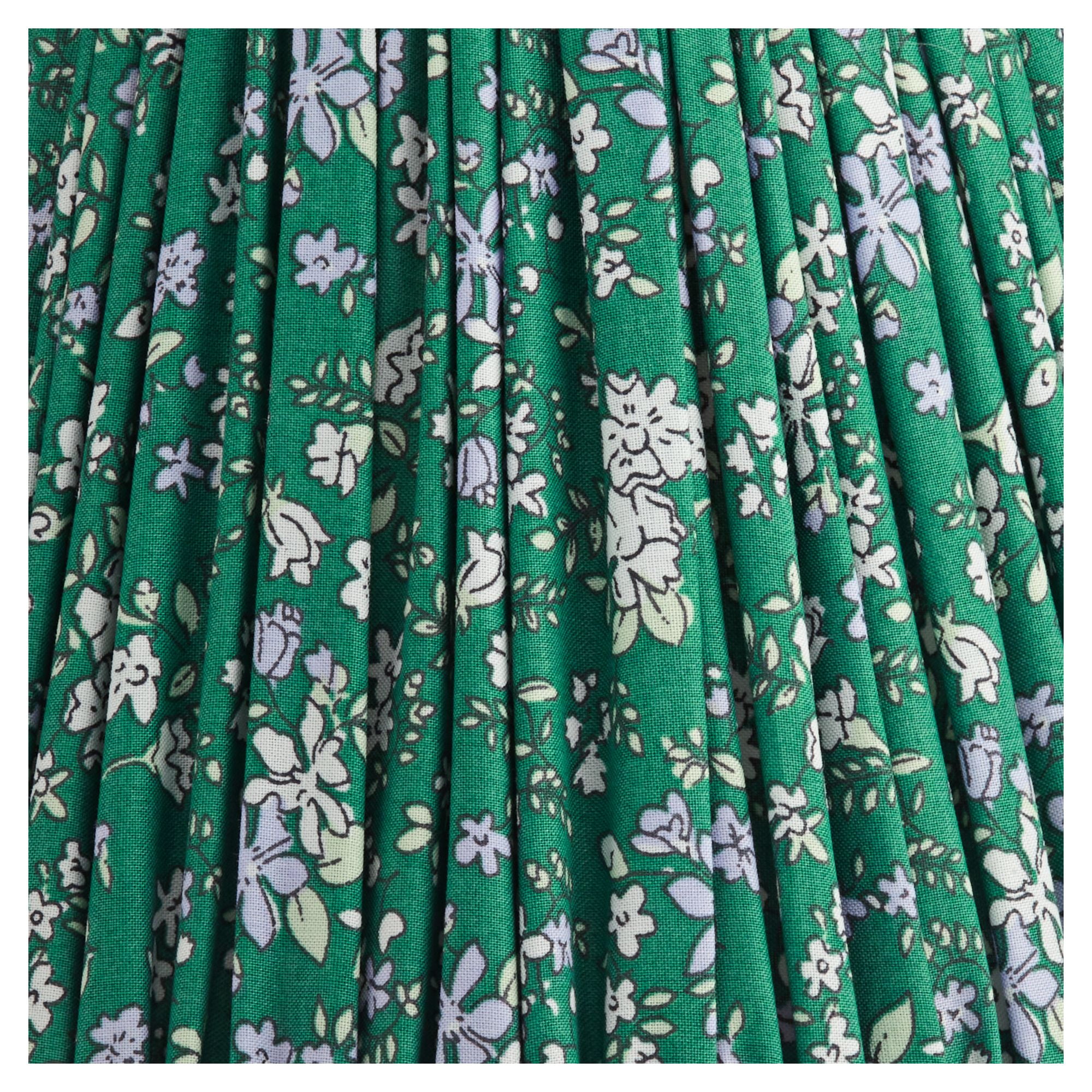 Springcrest 3 1/2" Top x 6" Bottom x 5" High x 5" Slant Print Lamp Shade Replacement Set of 6 Green Violet Floral Clip On Candelabra