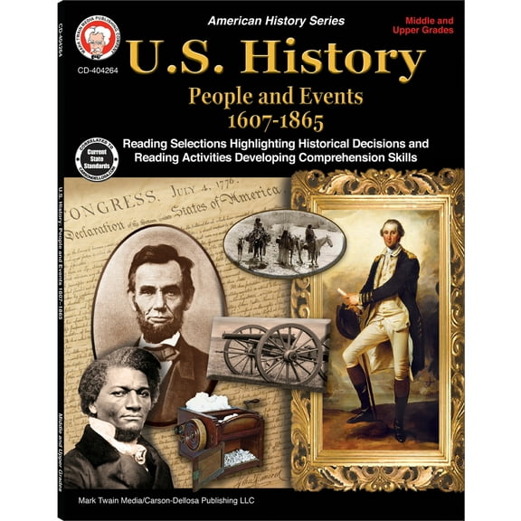 Pre-Owned U.S. History, Grades 6 - 12: People and Events 1607-1865 (Paperback) 1622236432 9781622236435