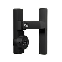 90 Degree Zinc Alloy Door Latch Lock for Sliding Barn Doors Keyless Entry Matte Black Interior Gate Lock Easy Installation