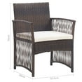 thumbnail image 6 of vidaXL Patio Armchairs with Cushions Outdoor Lounge Chair 2 Pcs Poly Rattan, 6 of 30