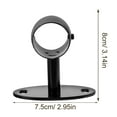 thumbnail image 4 of CRAFTHROU 2 Pcs Support de Main Courante en Acier Inoxydable Noir pour Escaliers Intérieurs Support Durable Résistant à la Rouille, 4 of 6
