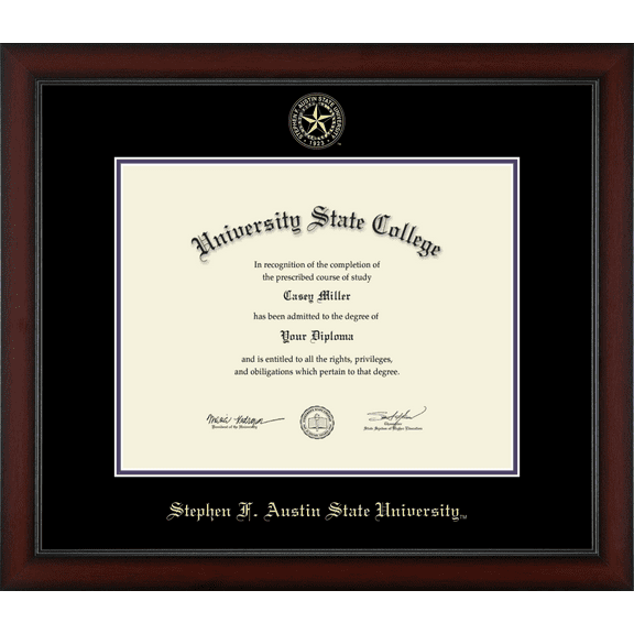 Stephen F. Austin State University Diploma Frame, Document Size 14" x 11"