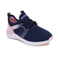 thumbnail image 2 of Nautica Little Girls Athletic Lace up Slip on Combo Sneakers - Navy, Peony, 2 of 6