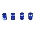 thumbnail image 2 of 4 Uds. Válvulas de rueda de aluminio cubierta de vástago de neumático Auto motocicleta Azul, 2 of 6