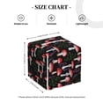 thumbnail image 4 of Lsque Red Mushrooms Printed Tissue Box Cover Holder, Facial Paper Organizer Dispenser,Square with Bottom Belt, PVC Leather Decorative Organizer, 4 of 8