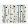 thumbnail image 1 of Forest Bath Mat, Dense Tree Formation Birch Trunks Abstract Grove Botanical Countryside Backwoods, Plush Bathroom Decor Mat with Non Slip Backing, 29.5" X 17.5", Multicolor, by Ambesonne, 1 of 2