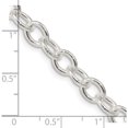 thumbnail image 4 of Sterling Silver 6.8mm Oval Cable Chain (24 X 6.8) Made In India qfc97-24, 4 of 5
