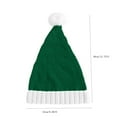 thumbnail image 3 of JeashCHAT Christmas Hat, Knitted Santa Hat for Kids Adults, Unisex Soft Thicken Warm Santa Claus Hat for Christmas New Year Holiday Party, Parent-Child Skull Cap, 3 of 5